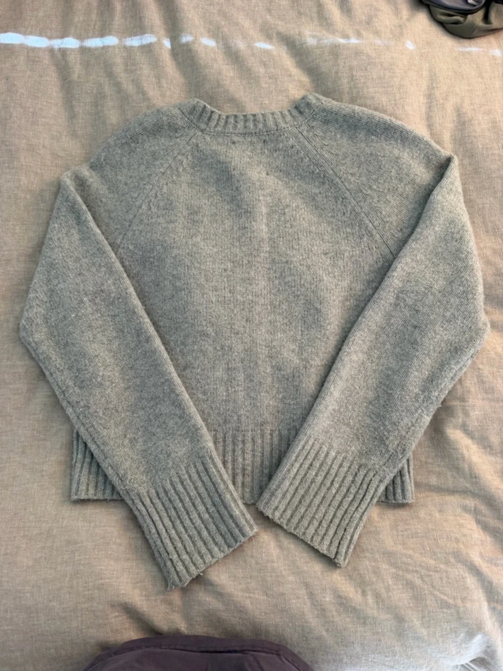 Abercrombie & Fitch Light Gray Button Cardigan - Picture 2 of 3